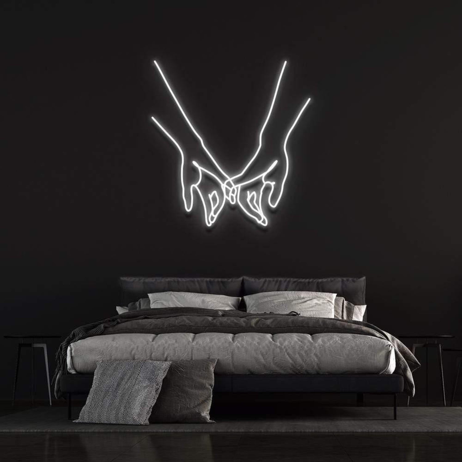 Light Blue Pinky Promise Led Neon Sign For Modern Bedroom Decor | Shineneon