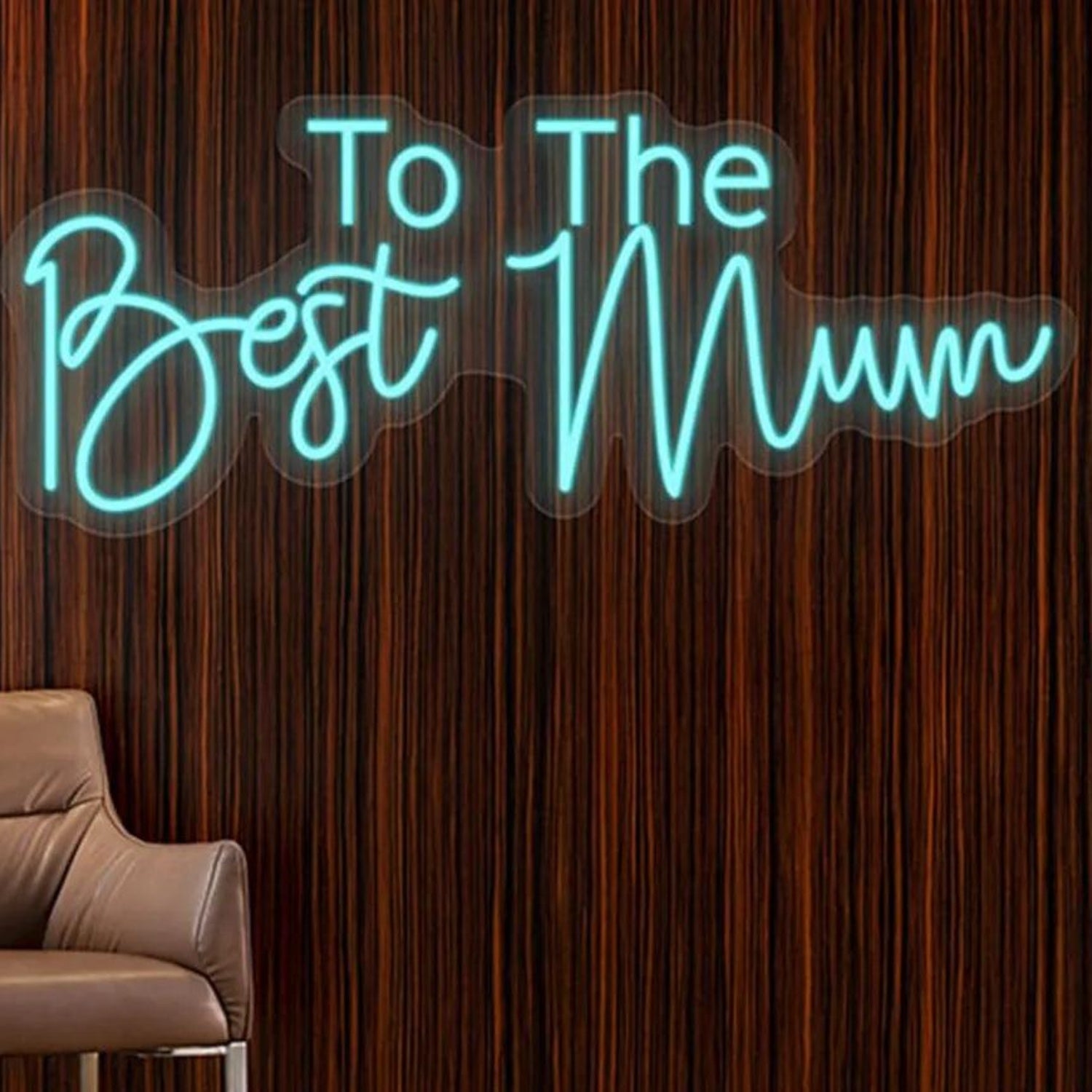 Light Blue To The Best Mum Led Neon Sign For Mothers Day Home Decor | Shineneon