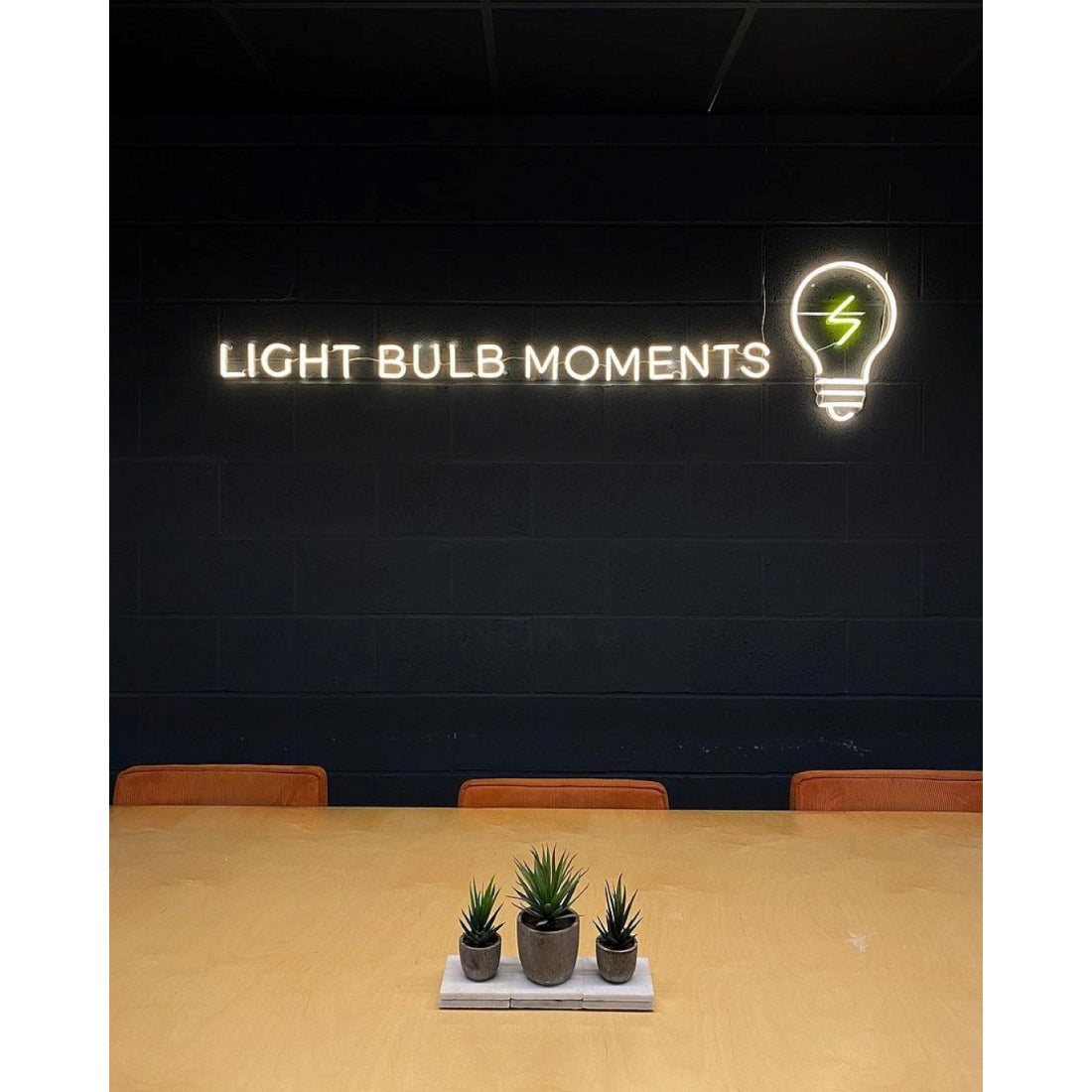 Light Bulb Moments Led Sign Business Neon Sign