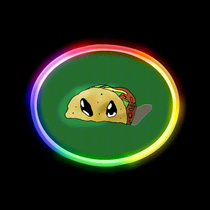 Light Taco Led Neon Sign Mexican Food Sign Rgb Color - LED neon sign close-up detail