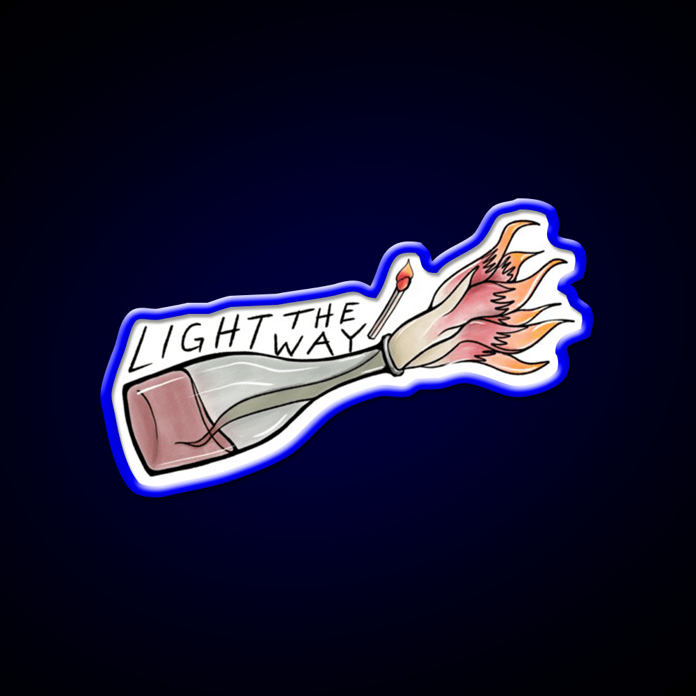 Light The Way Molotov Cocktail Bar Decor Led Neon Sign Rgb Color - Shineneon