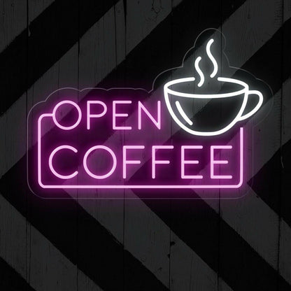 Light Up Open Coffee Sign For Coffee Shop Led Neon Sign | Shineneon
