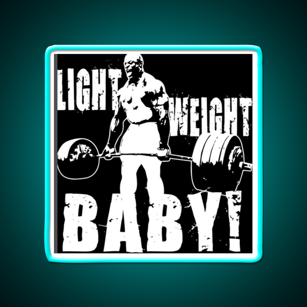 Light Weight Baby Gym Fitness Led Neon Sign Rgb Color - Size and dimension reference