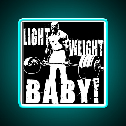 Light Weight Baby Gym Fitness Led Neon Sign Rgb Color - Size and dimension reference