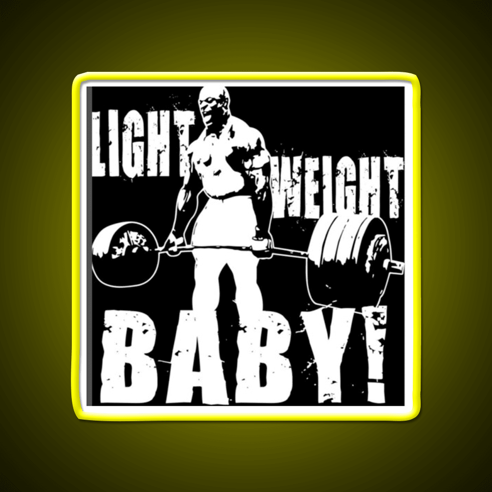 Light Weight Baby Gym Fitness Led Neon Sign Rgb Color - Shineneon