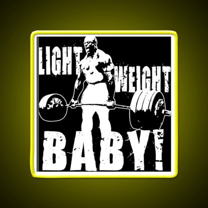 Light Weight Baby Gym Fitness Led Neon Sign Rgb Color - Shineneon