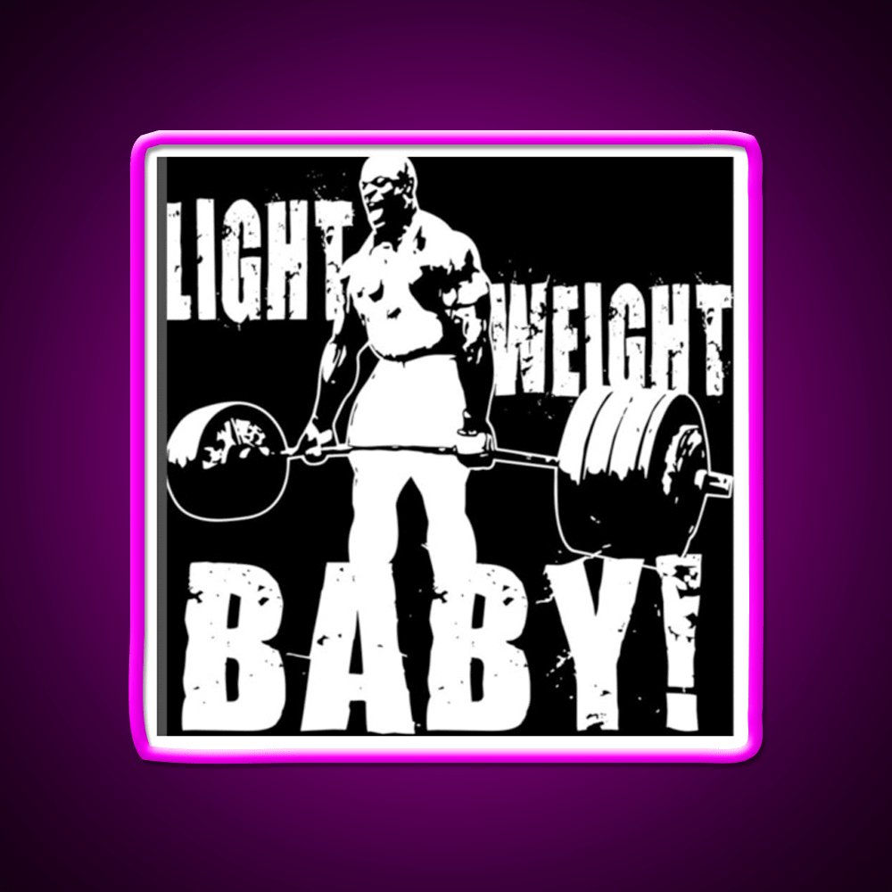 Light Weight Baby Gym Fitness Led Neon Sign Rgb Color - Shineneon
