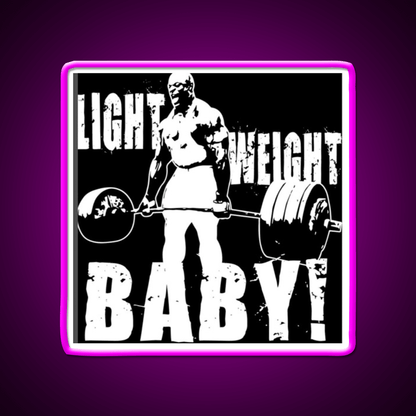 Light Weight Baby Gym Fitness Led Neon Sign Rgb Color - Shineneon