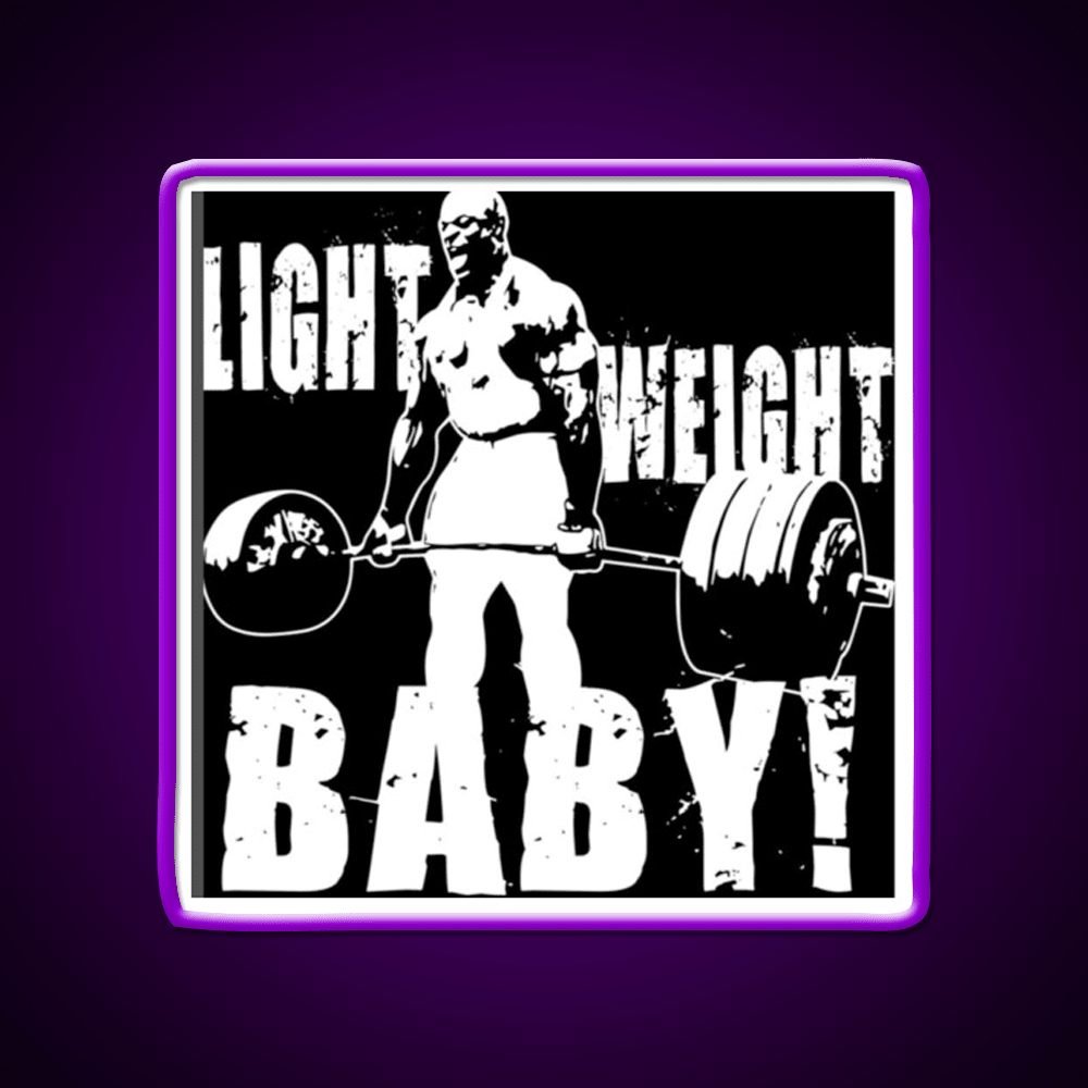 Light Weight Baby Gym Fitness Led Neon Sign Rgb Color - Shineneon