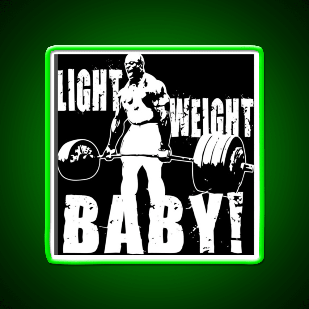 Light Weight Baby Gym Fitness Led Neon Sign Rgb Color - Shineneon