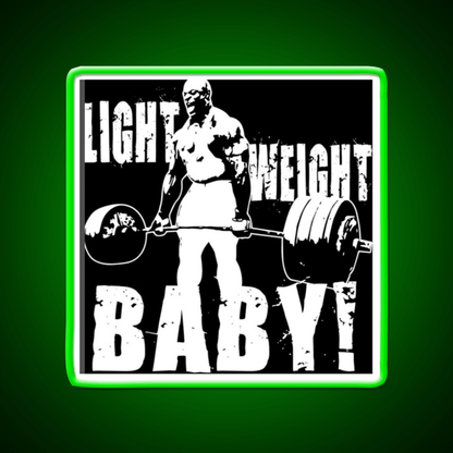 Light Weight Baby Gym Fitness Led Neon Sign Rgb Color - Shineneon
