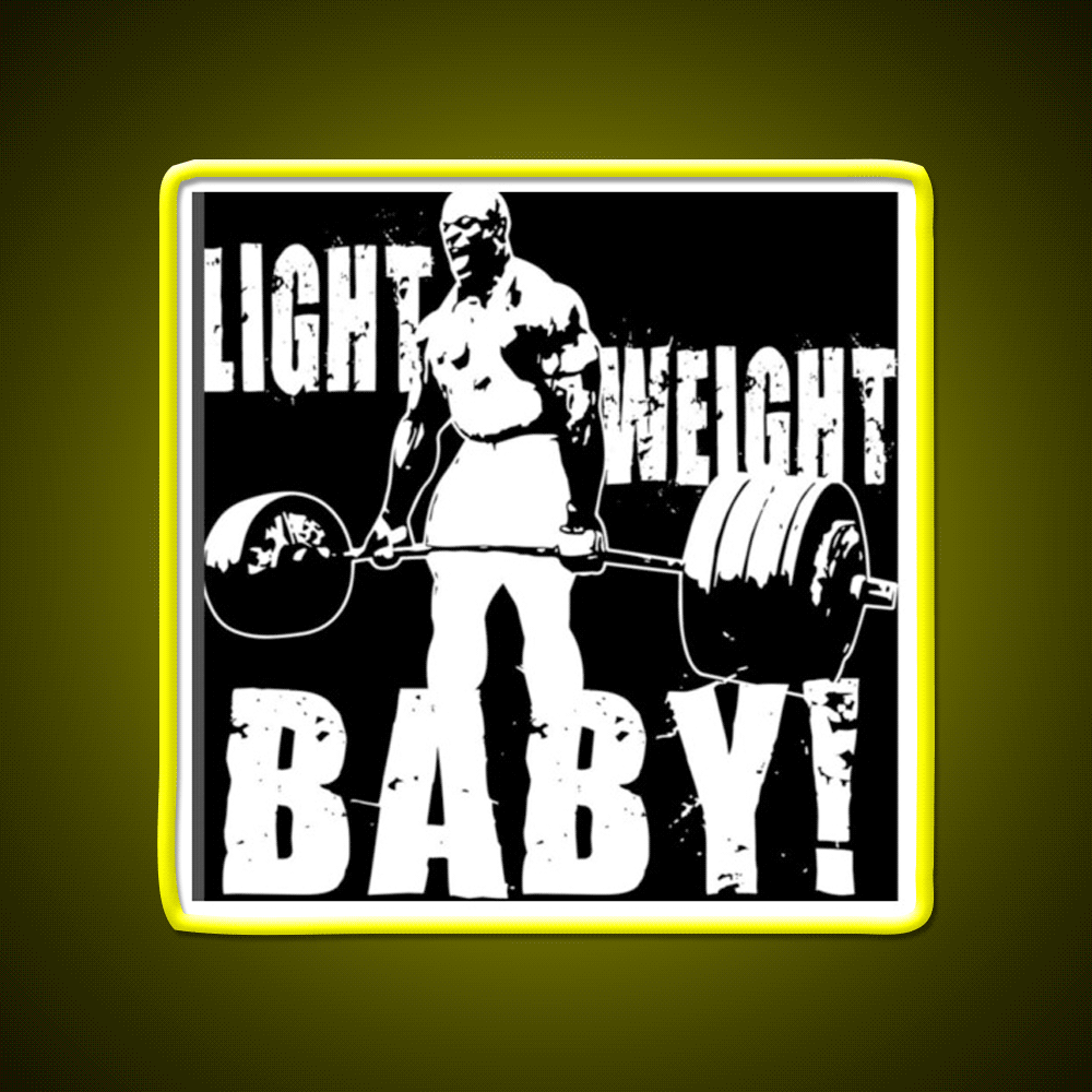 Light Weight Baby Gym Fitness Led Neon Sign Rgb Color - Custom LED neon sign front view
