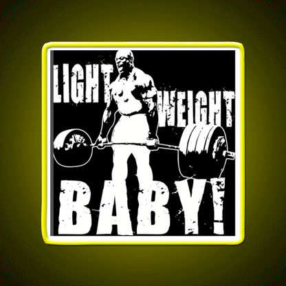Light Weight Baby Gym Fitness Led Neon Sign Rgb Color - Custom LED neon sign front view