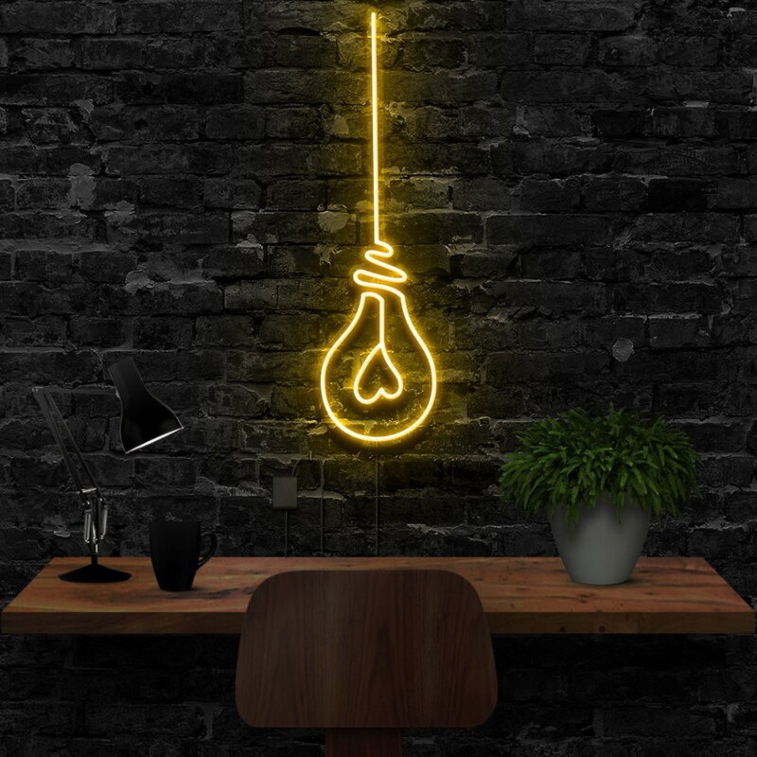 Lightbulb Led Neon Sign Finspirational Decor | Shineneon