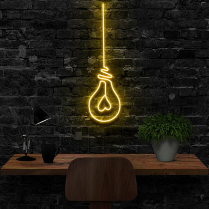 Lightbulb Led Neon Sign Finspirational Decor | Shineneon