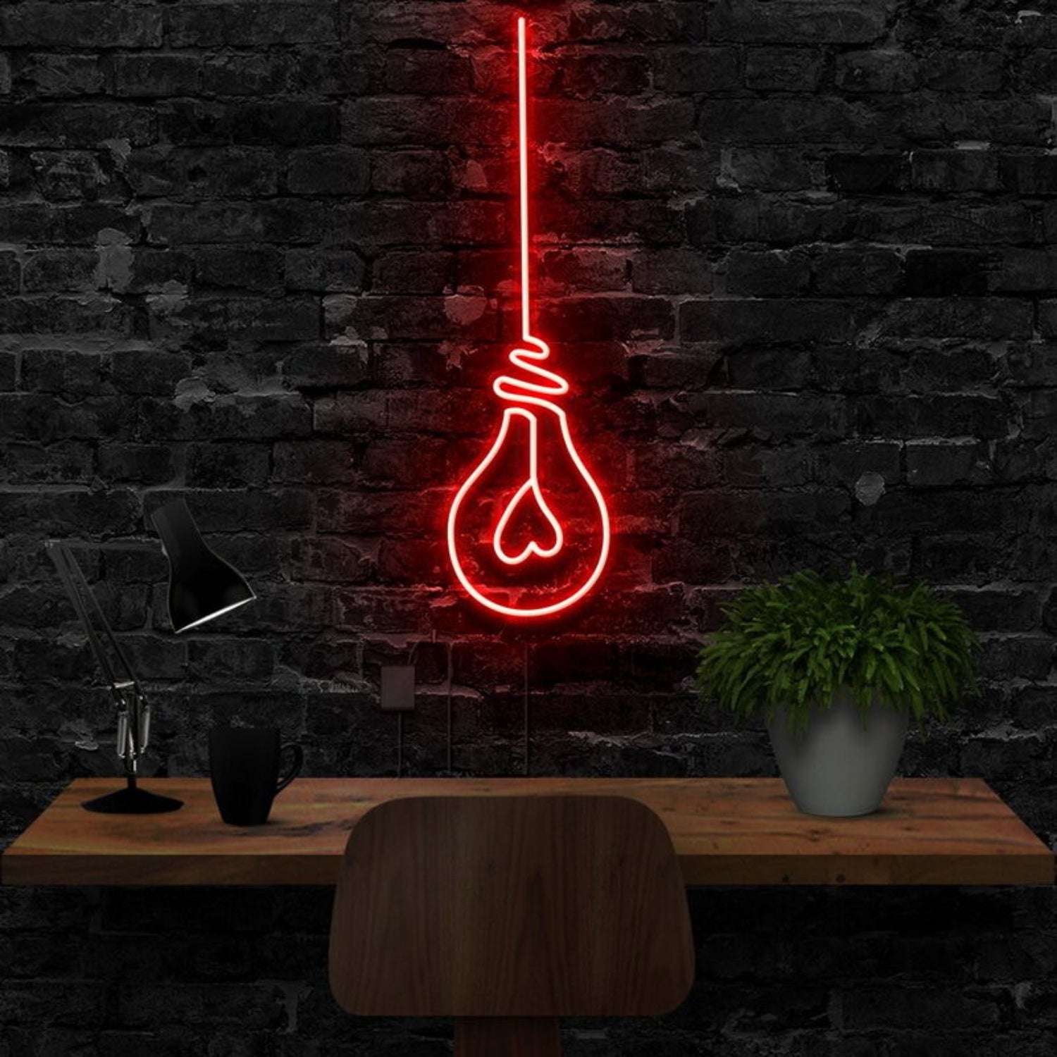 Lightbulb Led Neon Sign Finspirational Decor | Shineneon