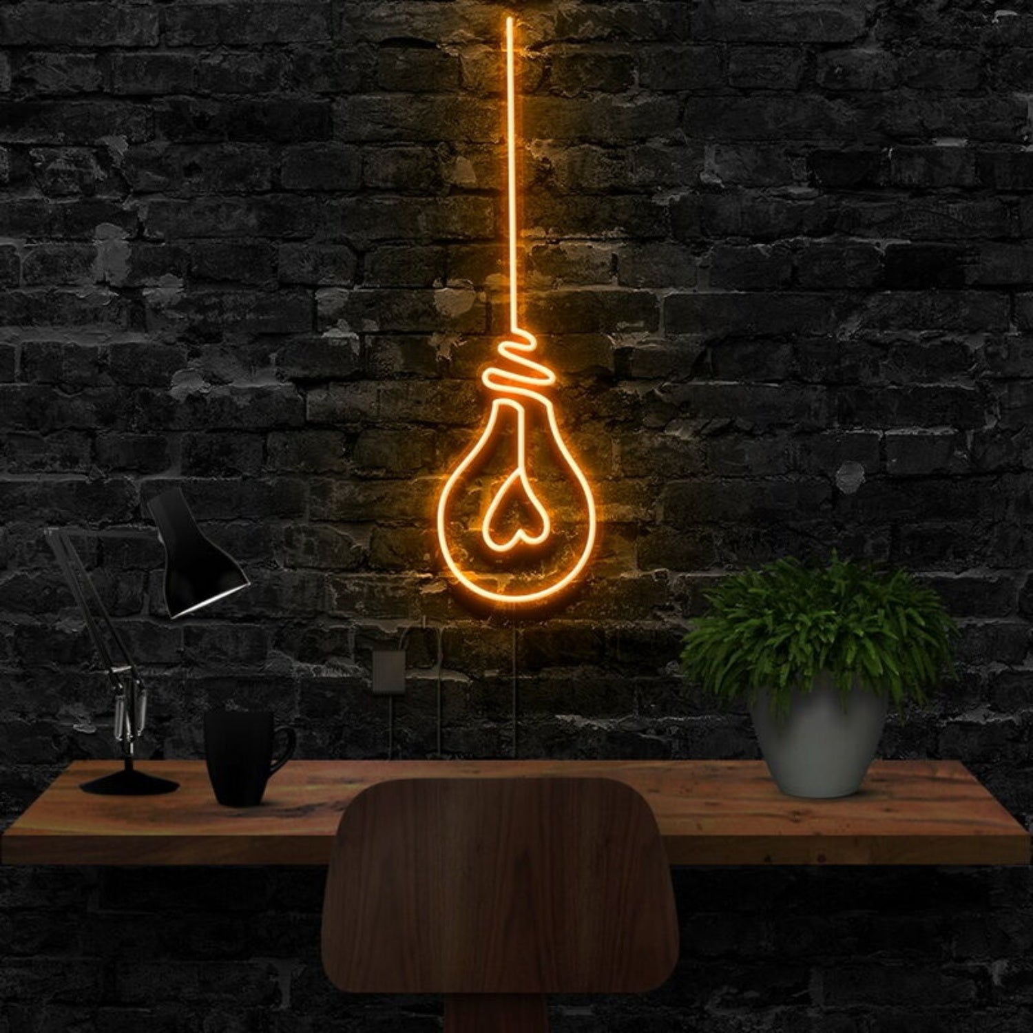 Lightbulb Led Neon Sign Finspirational Decor | Shineneon