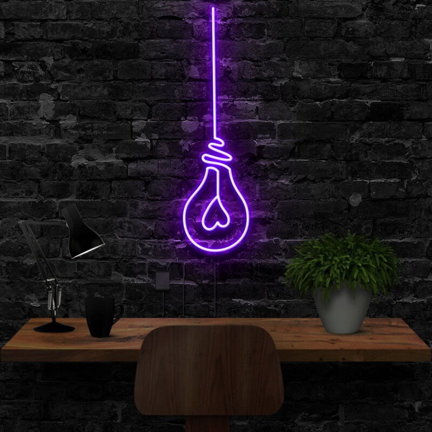 Lightbulb Led Neon Sign Finspirational Decor | Shineneon