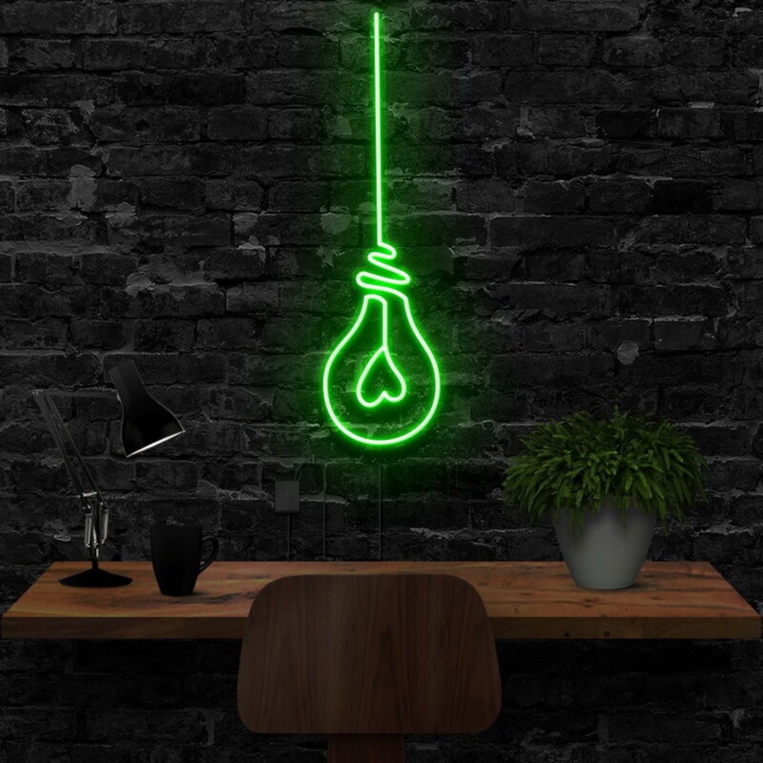 Lightbulb Led Neon Sign Finspirational Decor | Shineneon