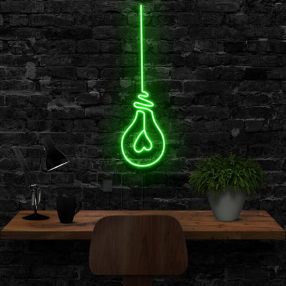 Lightbulb Led Neon Sign Finspirational Decor | Shineneon