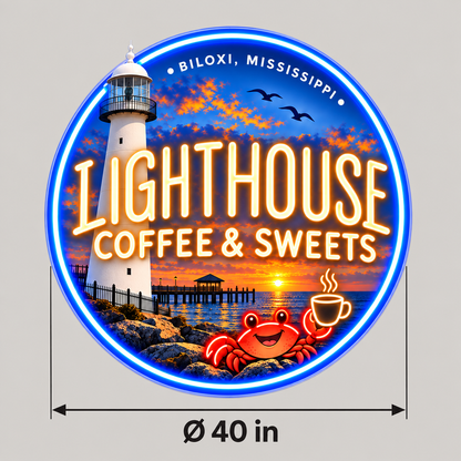 Lighthouse Coffee & Sweets Custom LED Neon Sign Waterproof | b7c2b80ac85444b81c6bc754b11ce0b5c02614a1b73338da97ae89ccaee76728 | dimensions