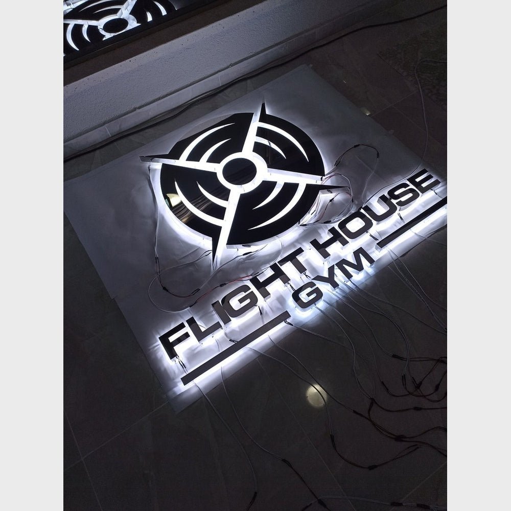 Lighthouse Gym With Logo 3D Backlit Channel Letters Led Light Sign - Shineneon
