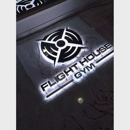 Lighthouse Gym With Logo 3D Backlit Channel Letters Led Light Sign - Shineneon