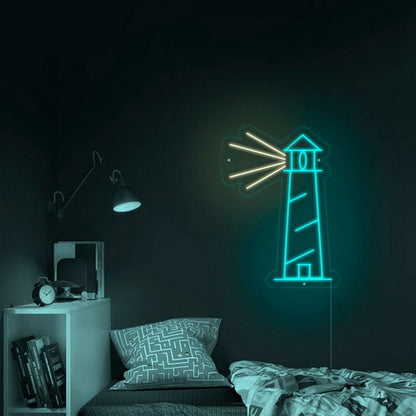 Lighthouse Led Neon Sign Fnautical And Coastal Decor | Shineneon