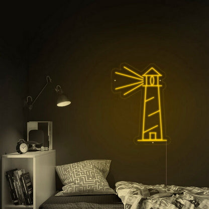 Lighthouse Led Neon Sign Fnautical And Coastal Decor | Shineneon