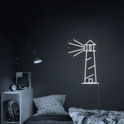 Lighthouse Led Neon Sign Fnautical And Coastal Decor | Shineneon