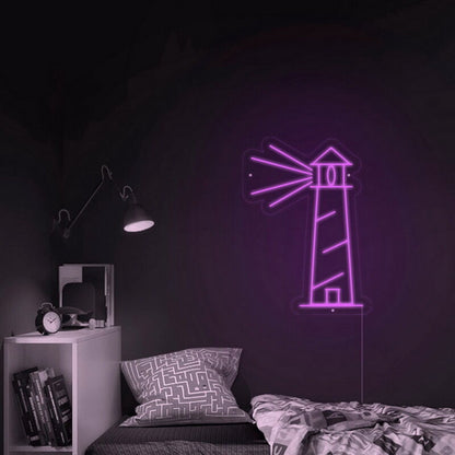 Lighthouse Led Neon Sign Fnautical And Coastal Decor | Shineneon