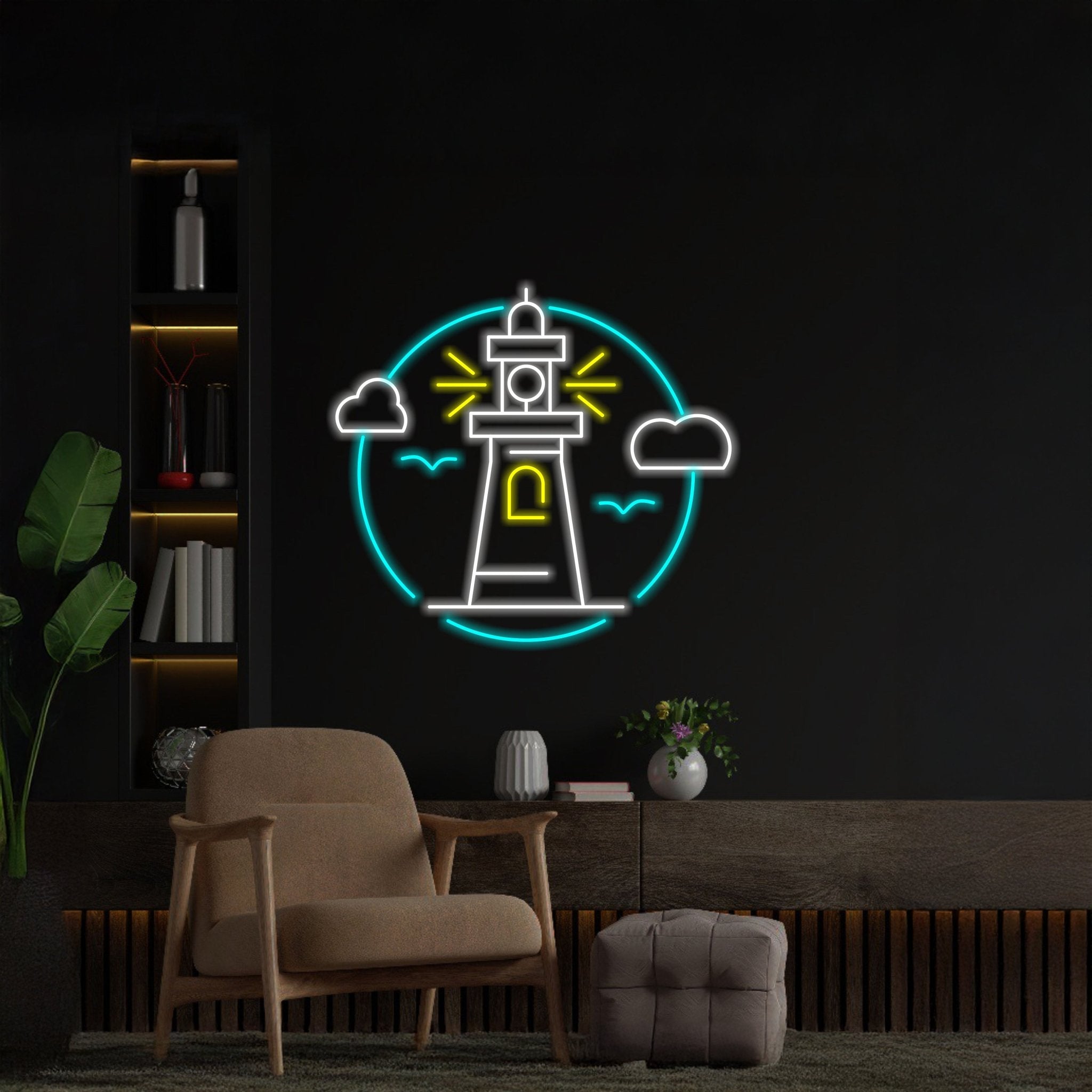 Lighthouse Led Neon Sign Lighthouse Beacons Led Sign - Shineneon