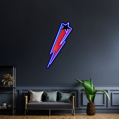 Lightning Bolt Artwork Led Neon