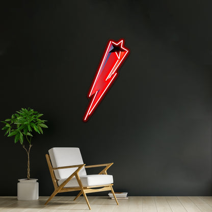 Lightning Bolt Artwork Led Neon