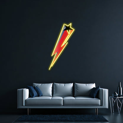 Lightning Bolt Artwork Led Neon