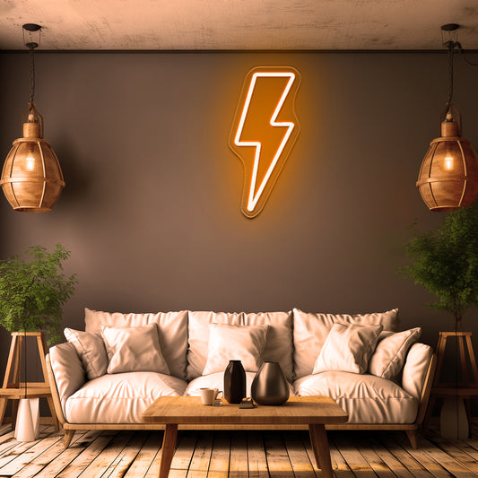 Lightning Strike Wall Decor Neon Sign