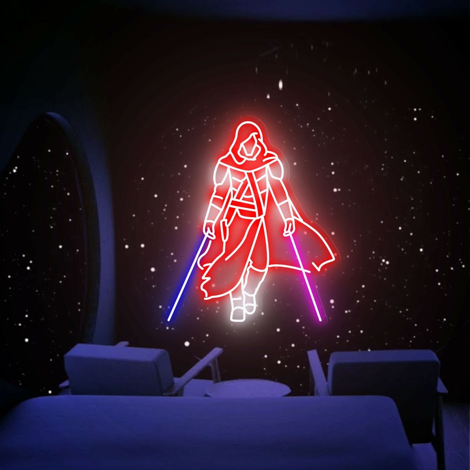 Lightsaber Samurai Led Neon Sign Star Wars Wall Decor | Shineneon