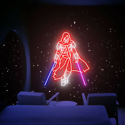 Lightsaber Samurai Led Neon Sign Star Wars Wall Decor | Shineneon