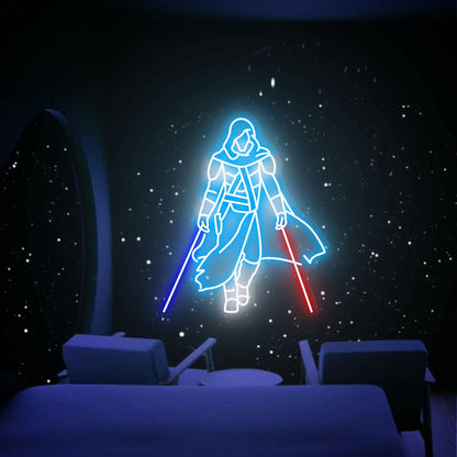 Lightsaber Samurai Led Neon Sign Star Wars Wall Decor | Shineneon