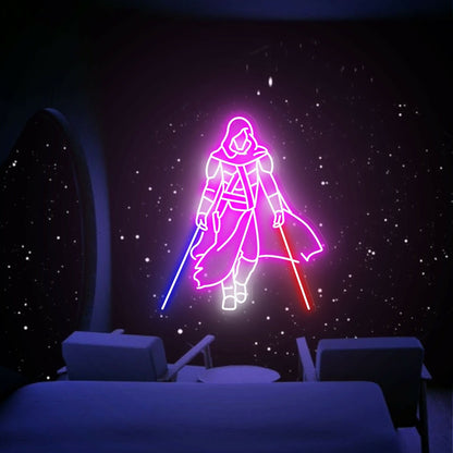 Lightsaber Samurai Led Neon Sign Star Wars Wall Decor | Shineneon