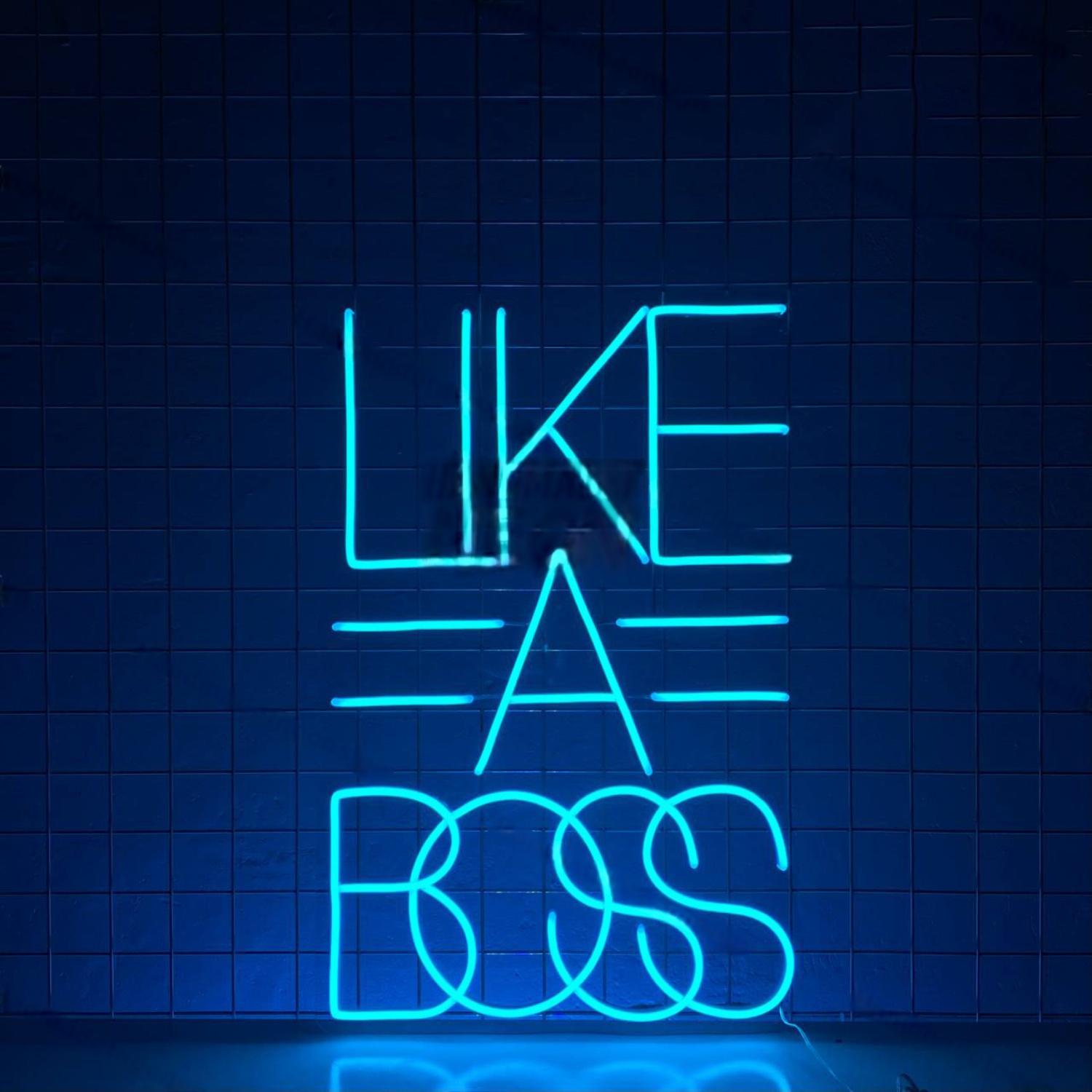 Like A Boss Led Neon Sign Coffee Shop Wall Decor | Shineneon
