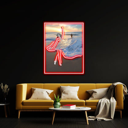 Like A Wave Artwork Led Neon - Shineneon