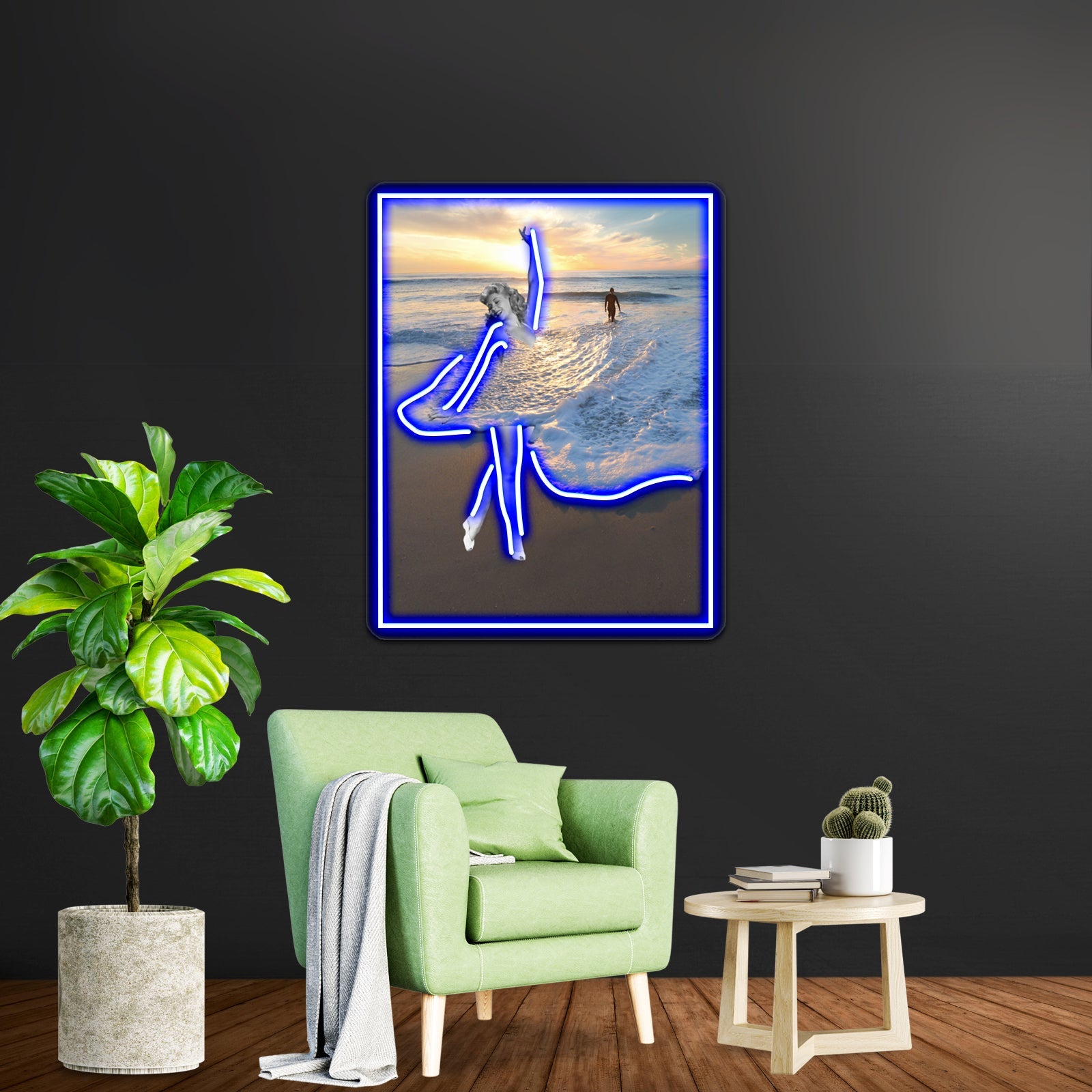 Like A Wave Artwork Led Neon - Shineneon