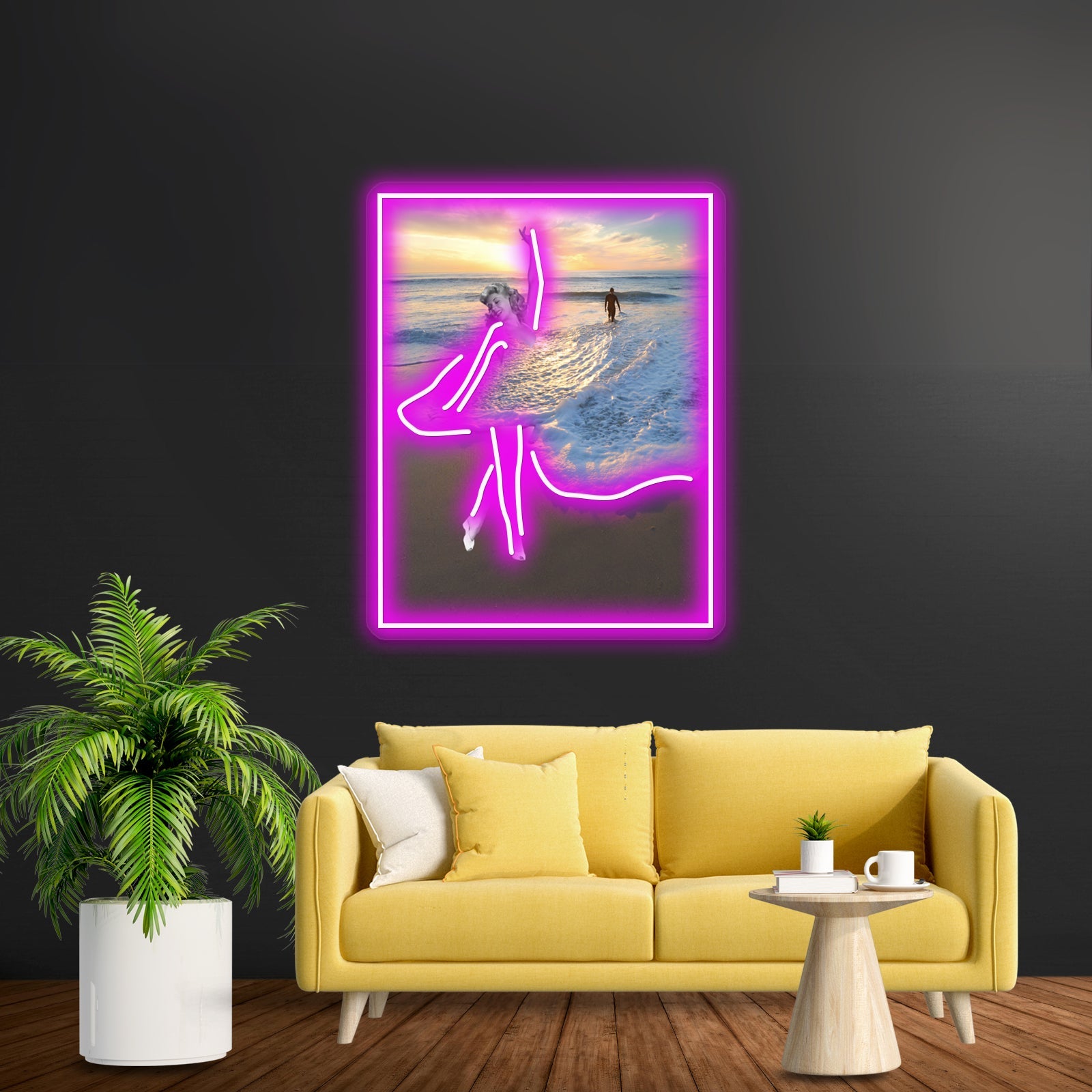 Like A Wave Artwork Led Neon - Shineneon