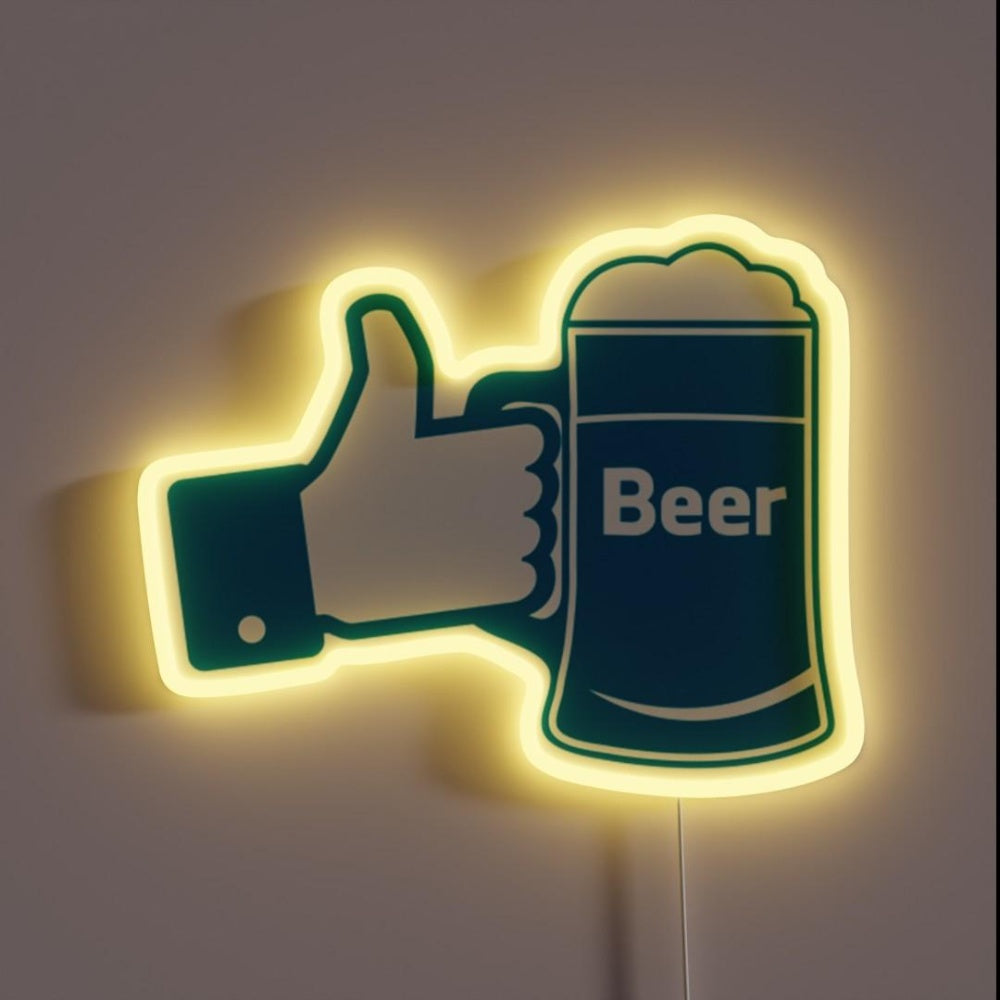 Like Beer Rgb Led Neon Sign - Custom LED neon sign front view