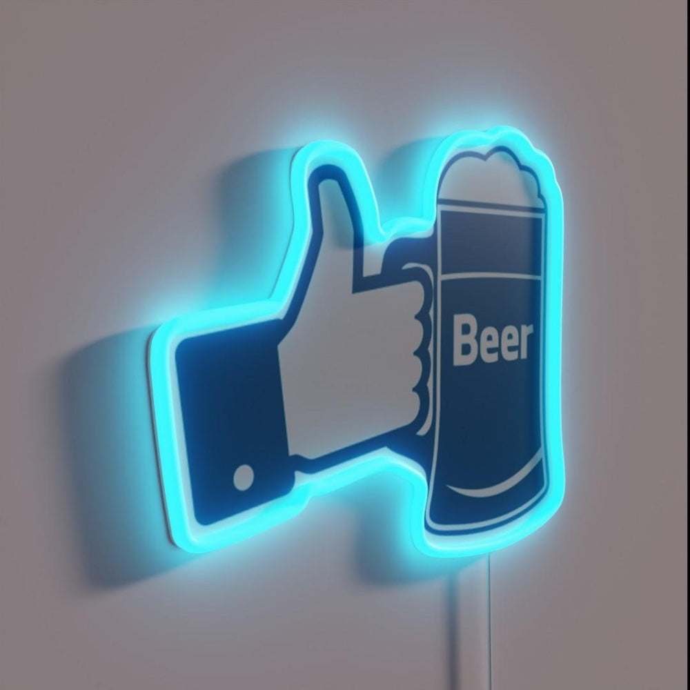 Like Beer Rgb Led Neon Sign - LED neon sign close-up detail