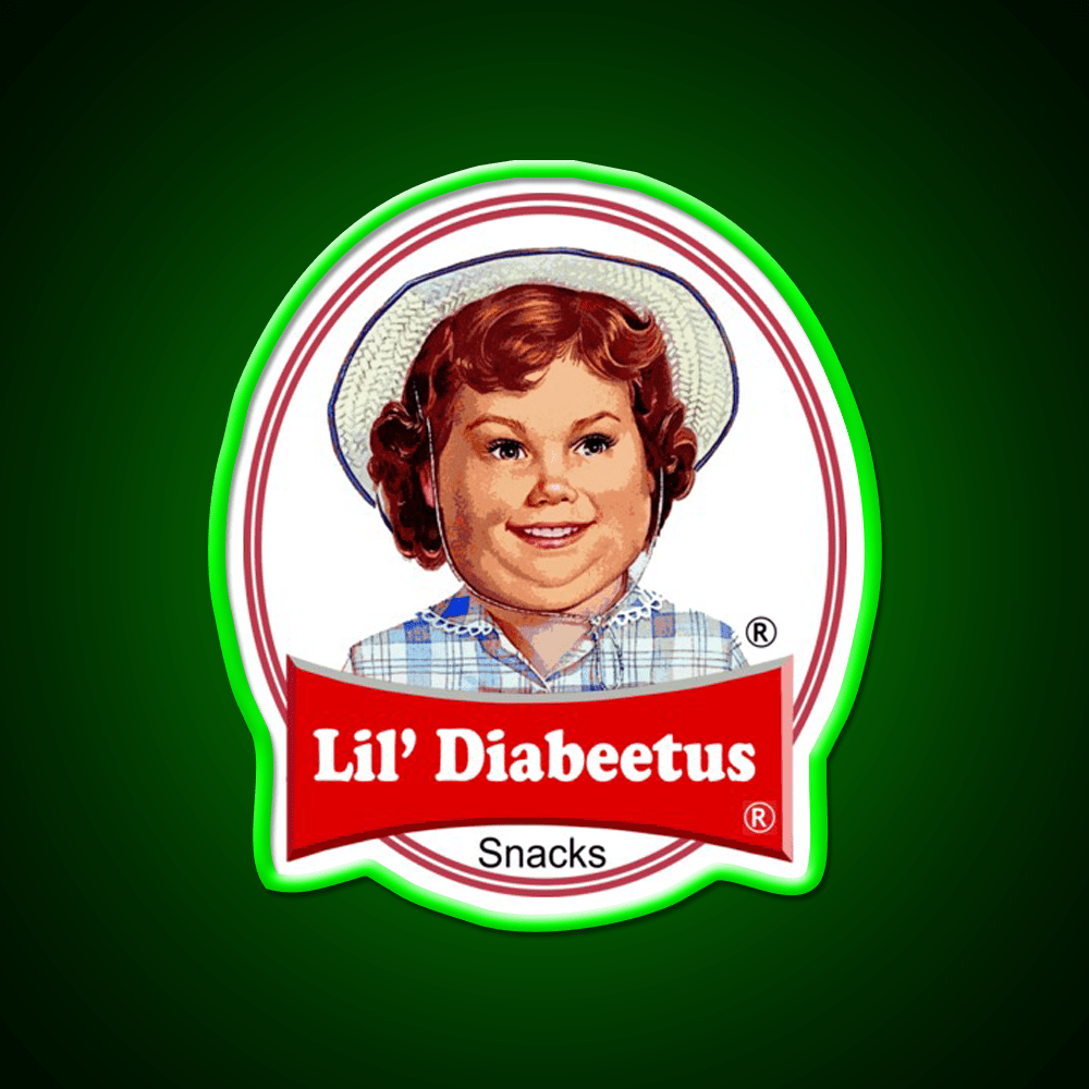 Lil Diabeetus Snack Food Led Neon Sign Rgb Color - Shineneon