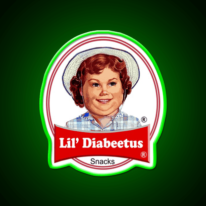 Lil Diabeetus Snack Food Led Neon Sign Rgb Color - Shineneon