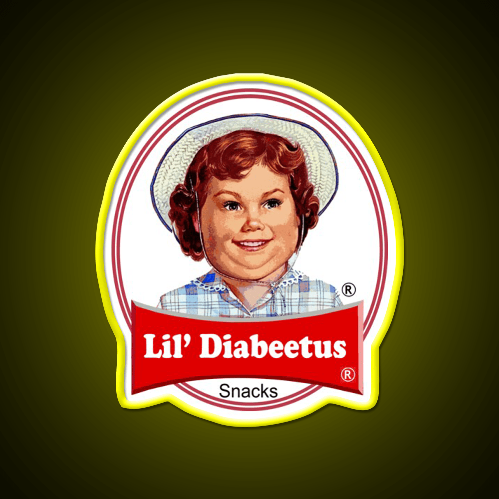 Lil Diabeetus Snack Food Led Neon Sign Rgb Color - Shineneon