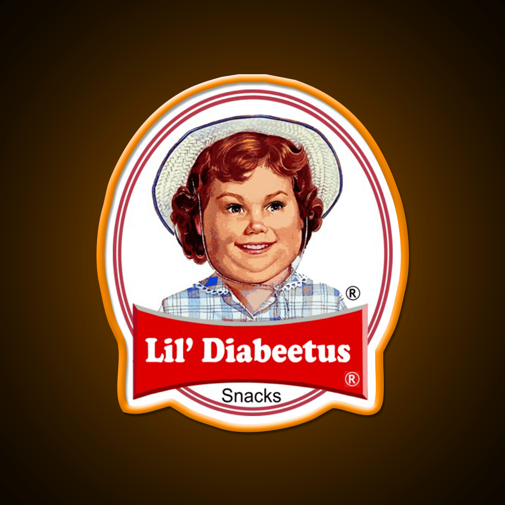 Lil Diabeetus Snack Food Led Neon Sign Rgb Color - Shineneon
